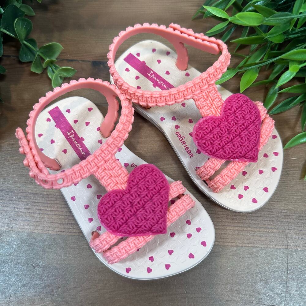 Ipanema‎ My First Heart Sandals Baby Girl Size 5